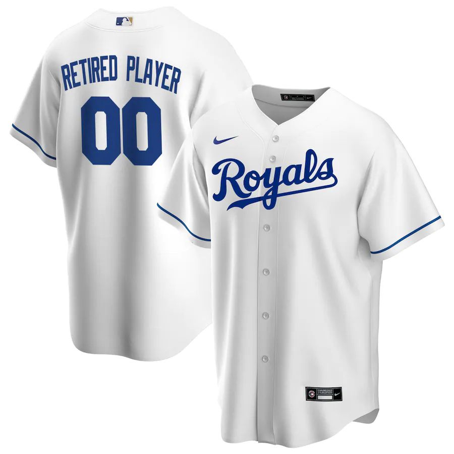 Mens Kansas City Royals Nike White Home Pick-A-Player Retired Roster Replica MLB Jerseys